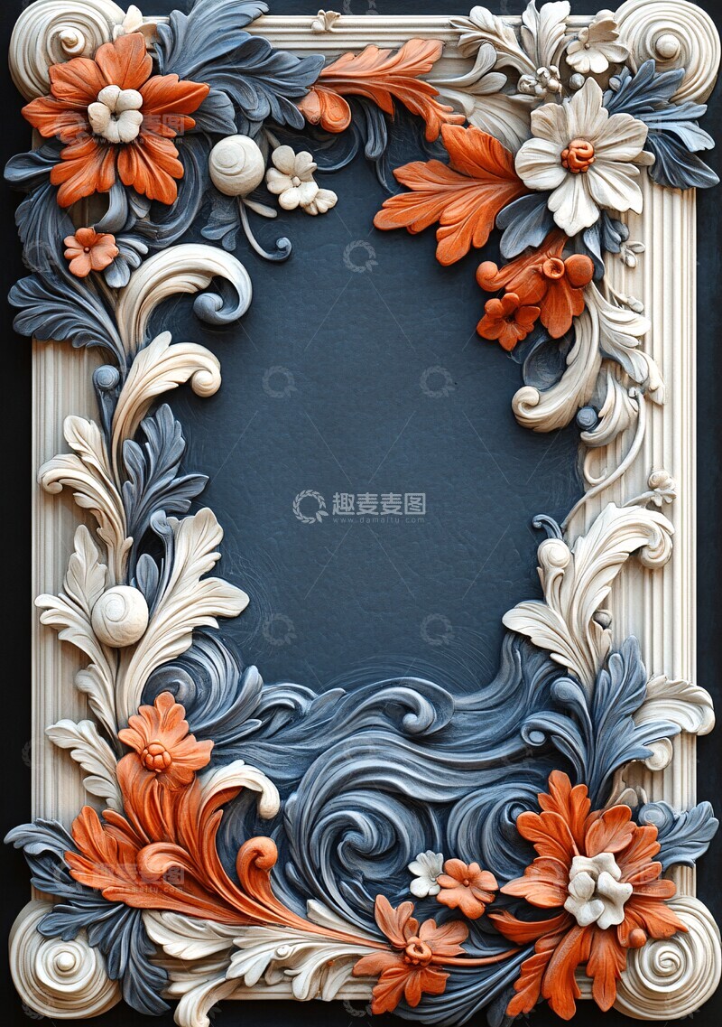 高清大图下载【趣麦麦图】维吉尔史诗边框1