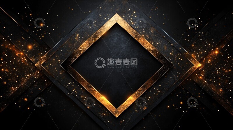 高清大图下载【趣麦麦图】黑金奖典礼背景1