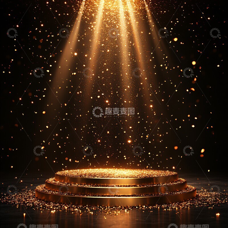 高清大图下载【趣麦麦图】-金色颁奖台金色颁奖圆形