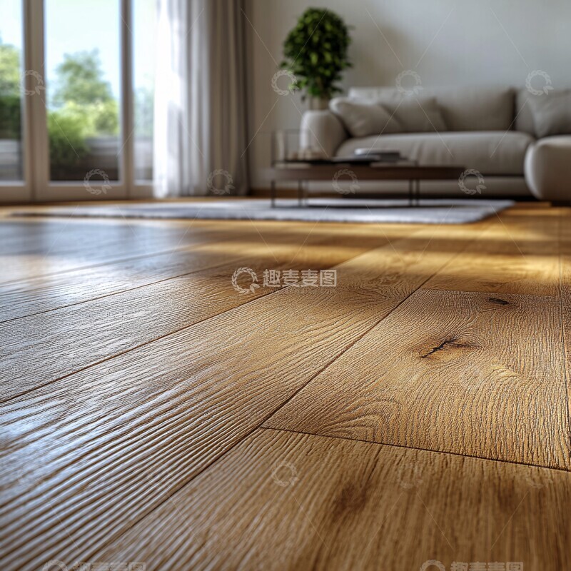 高清大图下载【趣麦麦图】木地板现代客厅1