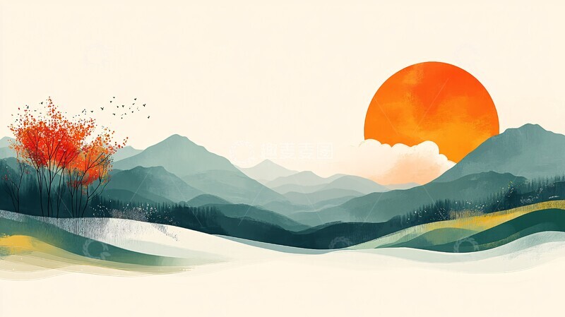 高清大图下载【趣麦麦图】自然融合景观