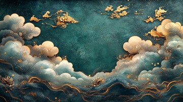 春節吉祥云紋圖1