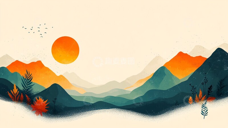 高清大图下载【趣麦麦图】自然融合景观1