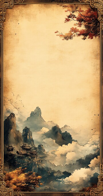 云纹金边空白页1