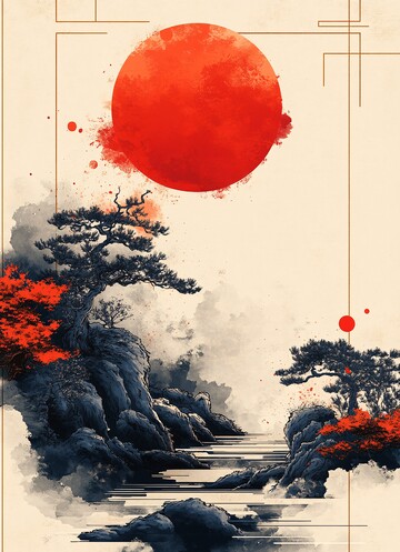 古代卷轴边框设计