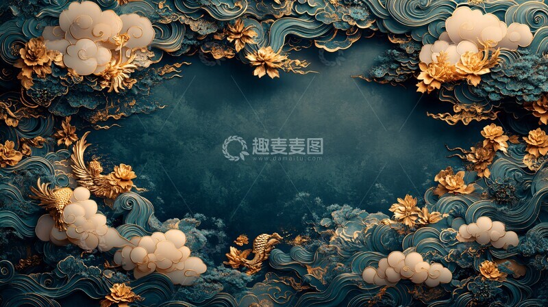 高清大图下载【趣麦麦图】春節吉祥云紋圖