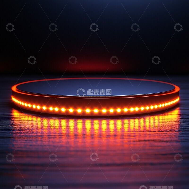 高清大图下载【趣麦麦图】数字橙色展示台