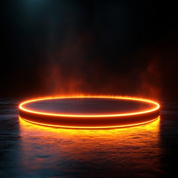 数字橙色展示台2