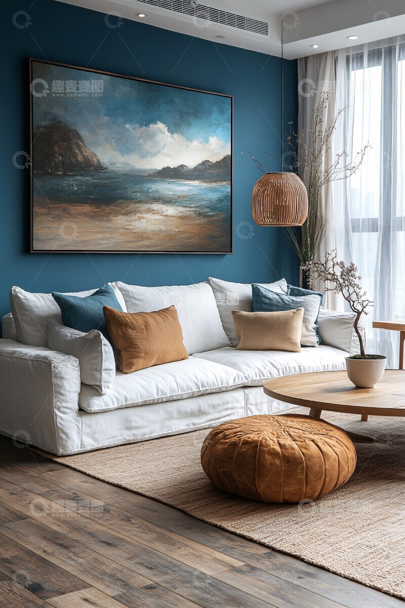 高清大图下载【趣麦麦图】木纹地板与明亮色彩1