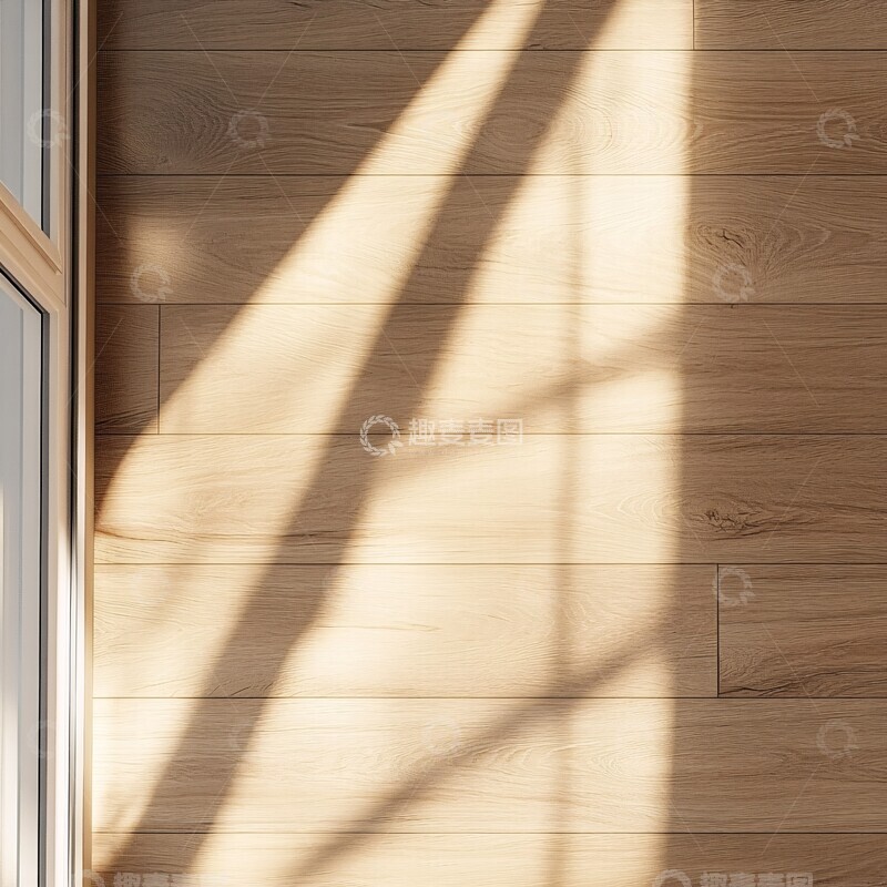 高清大图下载【趣麦麦图】木地板阳光窗边1