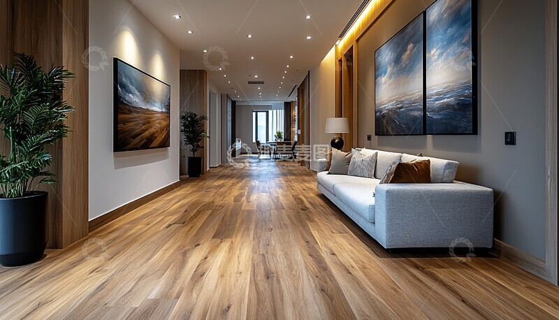 高清大图下载【趣麦麦图】高端木地板广告照