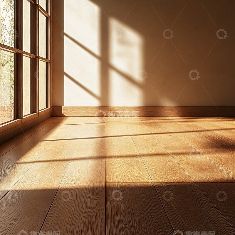 高清大图下载【趣麦麦图】木地板阳光窗边