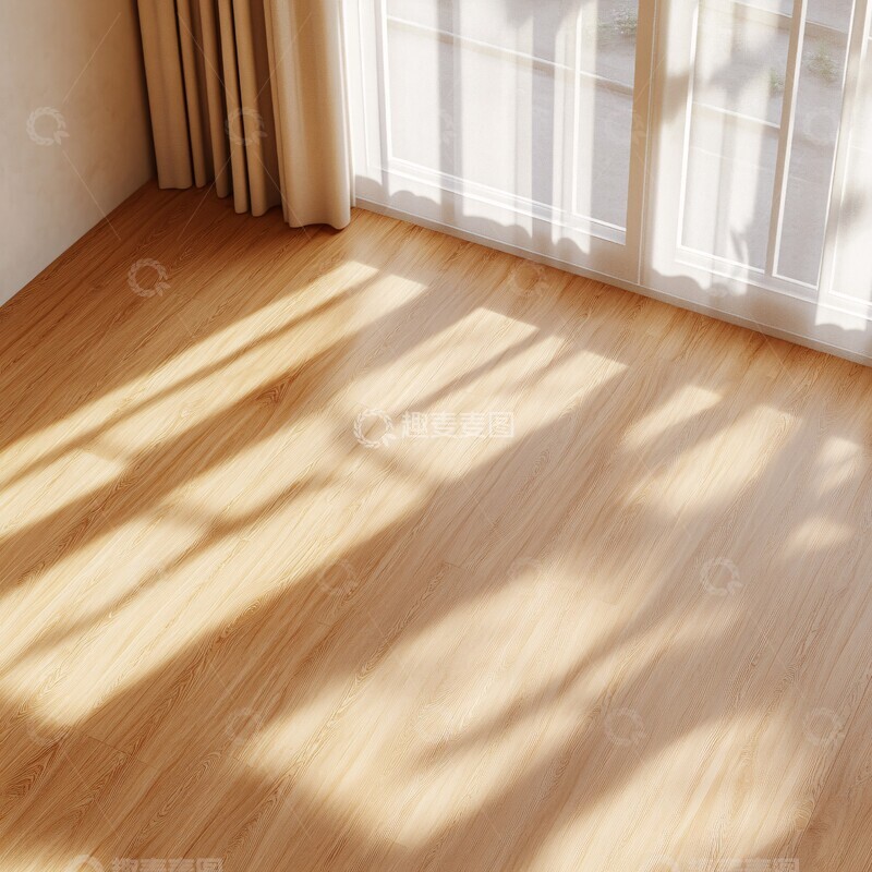 高清大图下载【趣麦麦图】木地板阳光窗边2