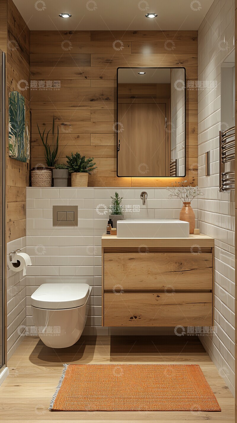 高清大图下载【趣麦麦图】厕所储物柜设计1