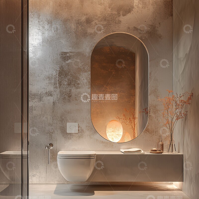高清大图下载【趣麦麦图】马桶与镜中倒影2