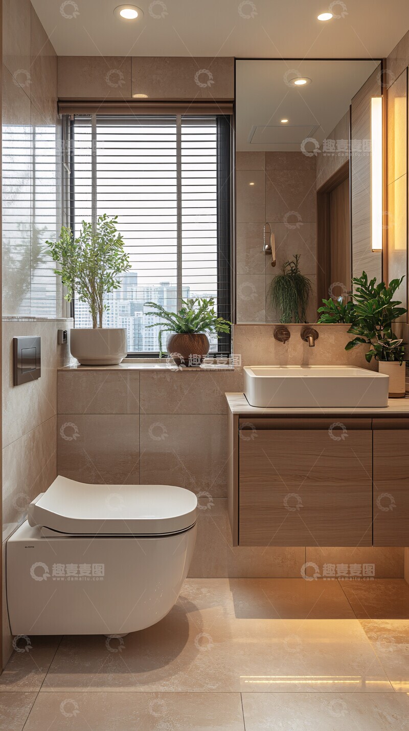 高清大图下载【趣麦麦图】现代浴室与智能马桶2