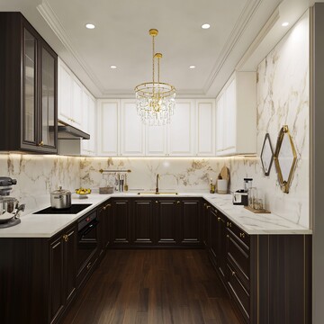 中式法式混搭厨房2