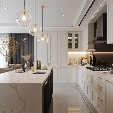 中式法式混搭厨房