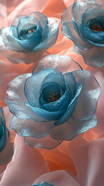 粉白面料上的玫瑰花纹1