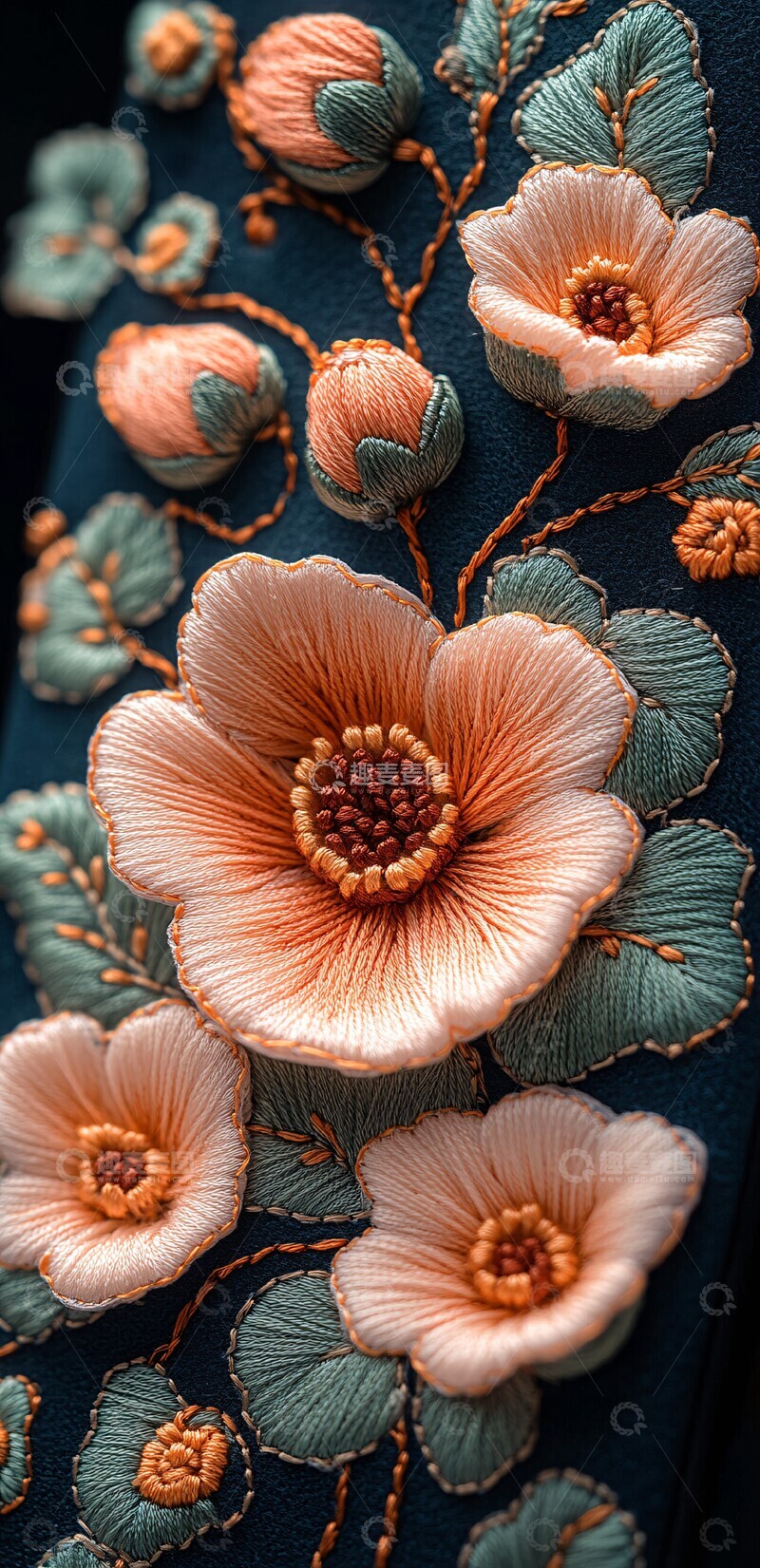 高清大图下载【趣麦麦图】绣花手机壳绣花手机壳花朵2