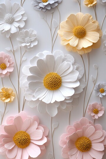 宝宝房间小雏菊墙纸