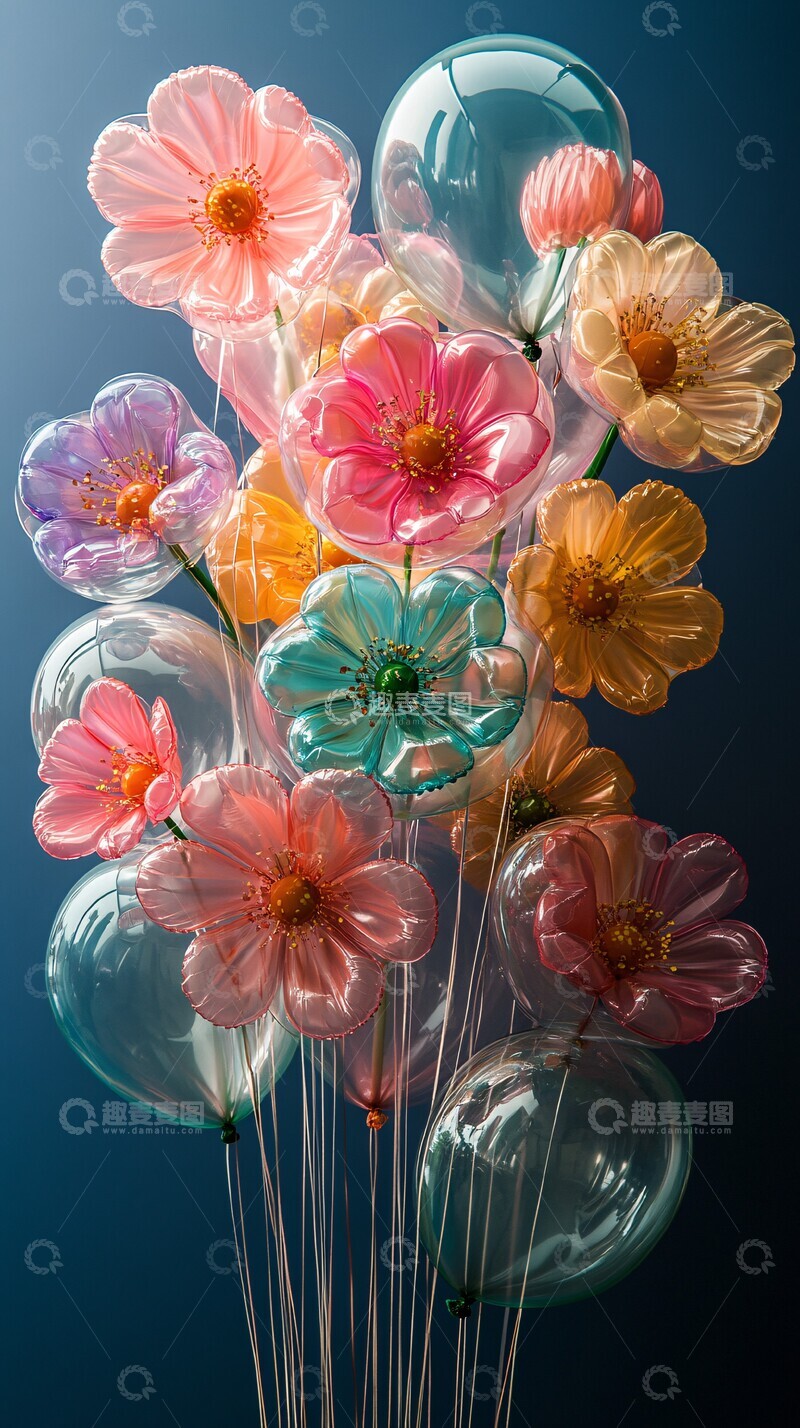 高清大图下载【趣麦麦图】-气球花形充气气球3