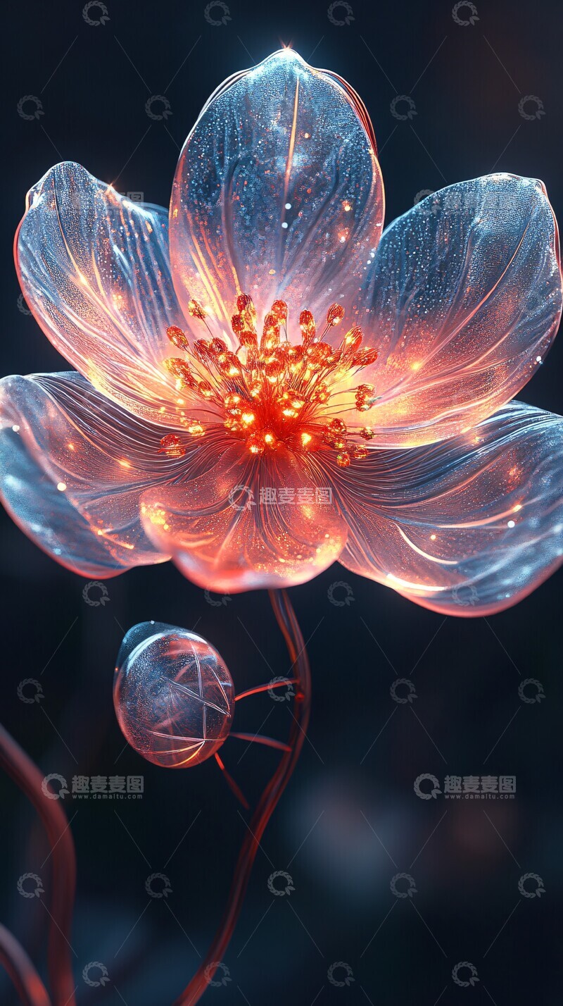 高清大图下载【趣麦麦图】钻石花瓣花朵3