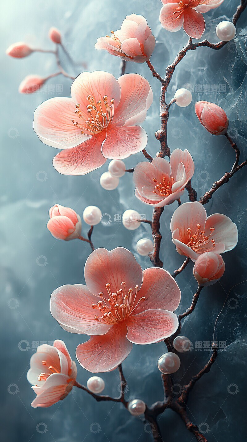 高清大图下载【趣麦麦图】香云玉雕水彩画1