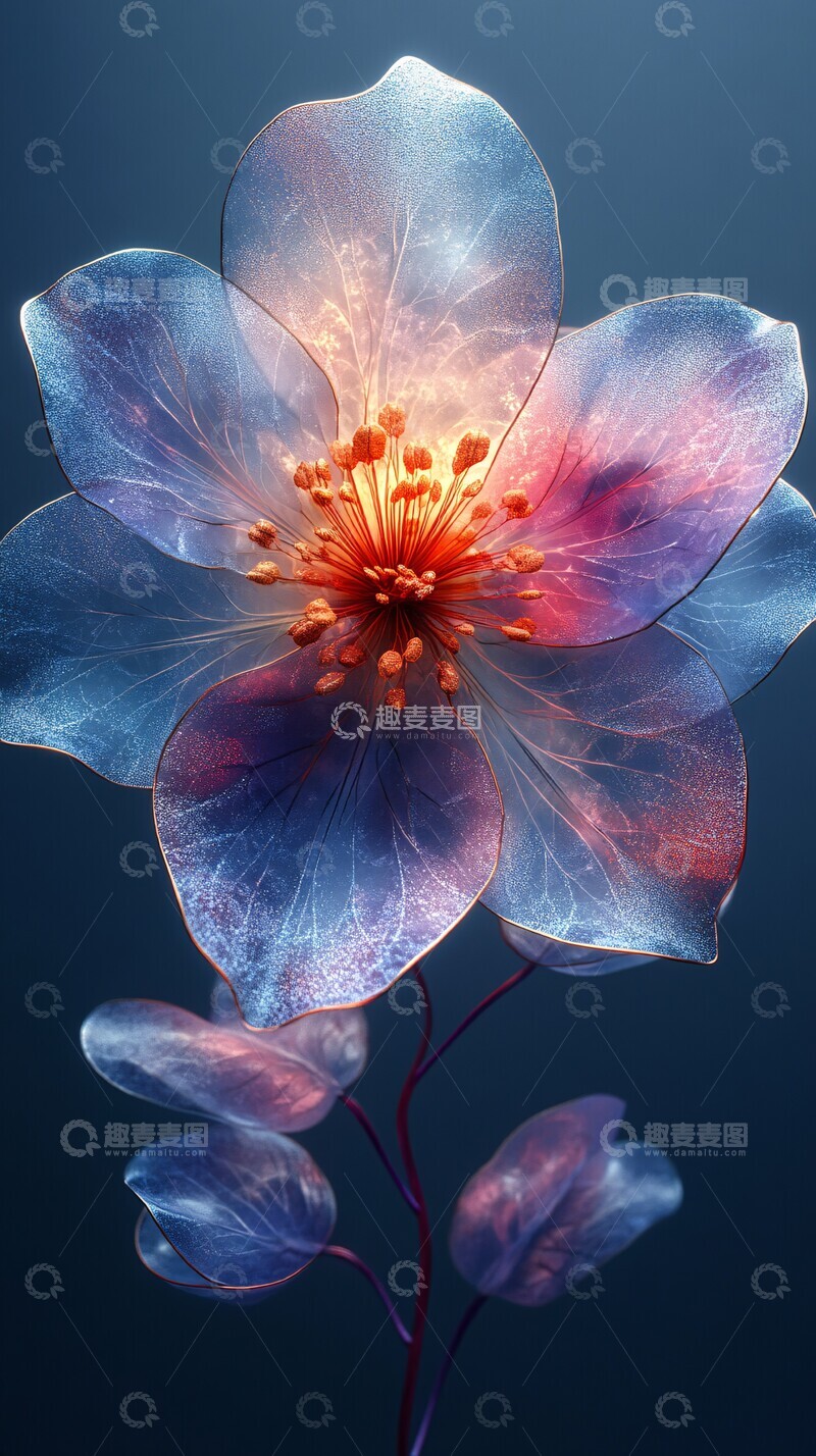 高清大图下载【趣麦麦图】钻石花瓣花朵