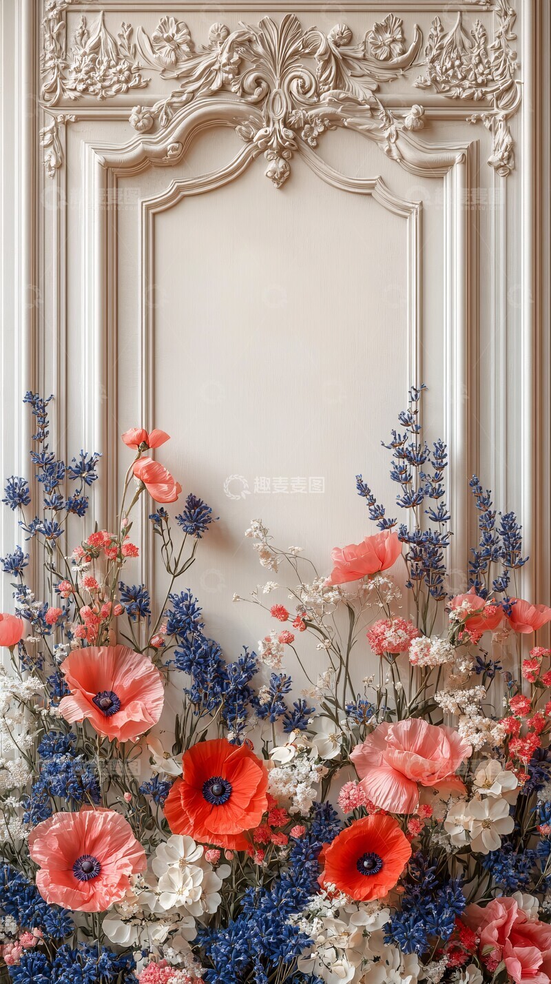 高清大图下载【趣麦麦图】迪奥风格花艺装饰1