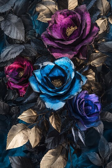 魔法玫瑰玫瑰魔法蓝色2