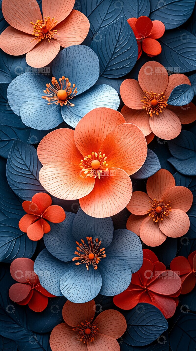 高清大图下载【趣麦麦图】花瓣背景海报1