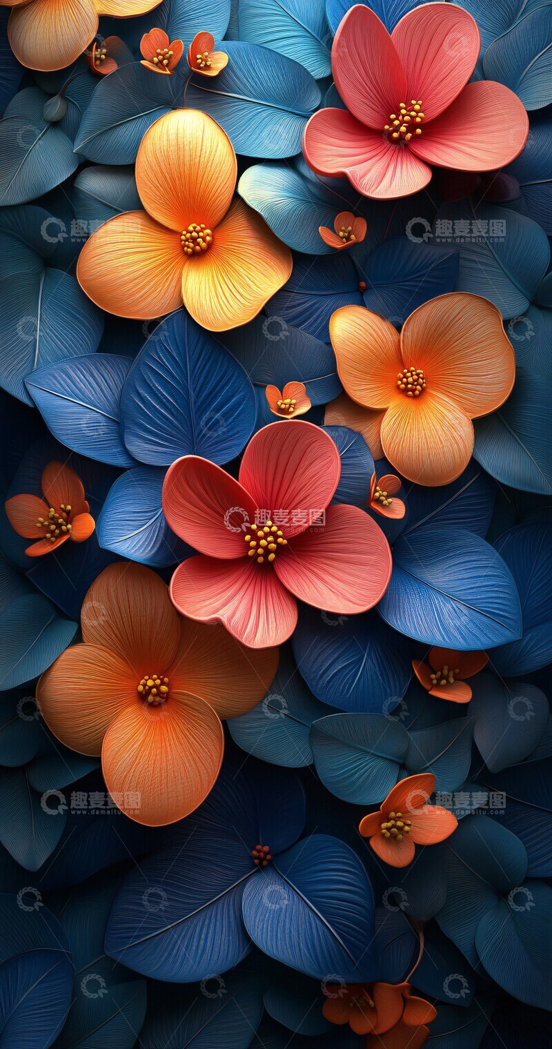 高清大图下载【趣麦麦图】彩花手机壁纸2