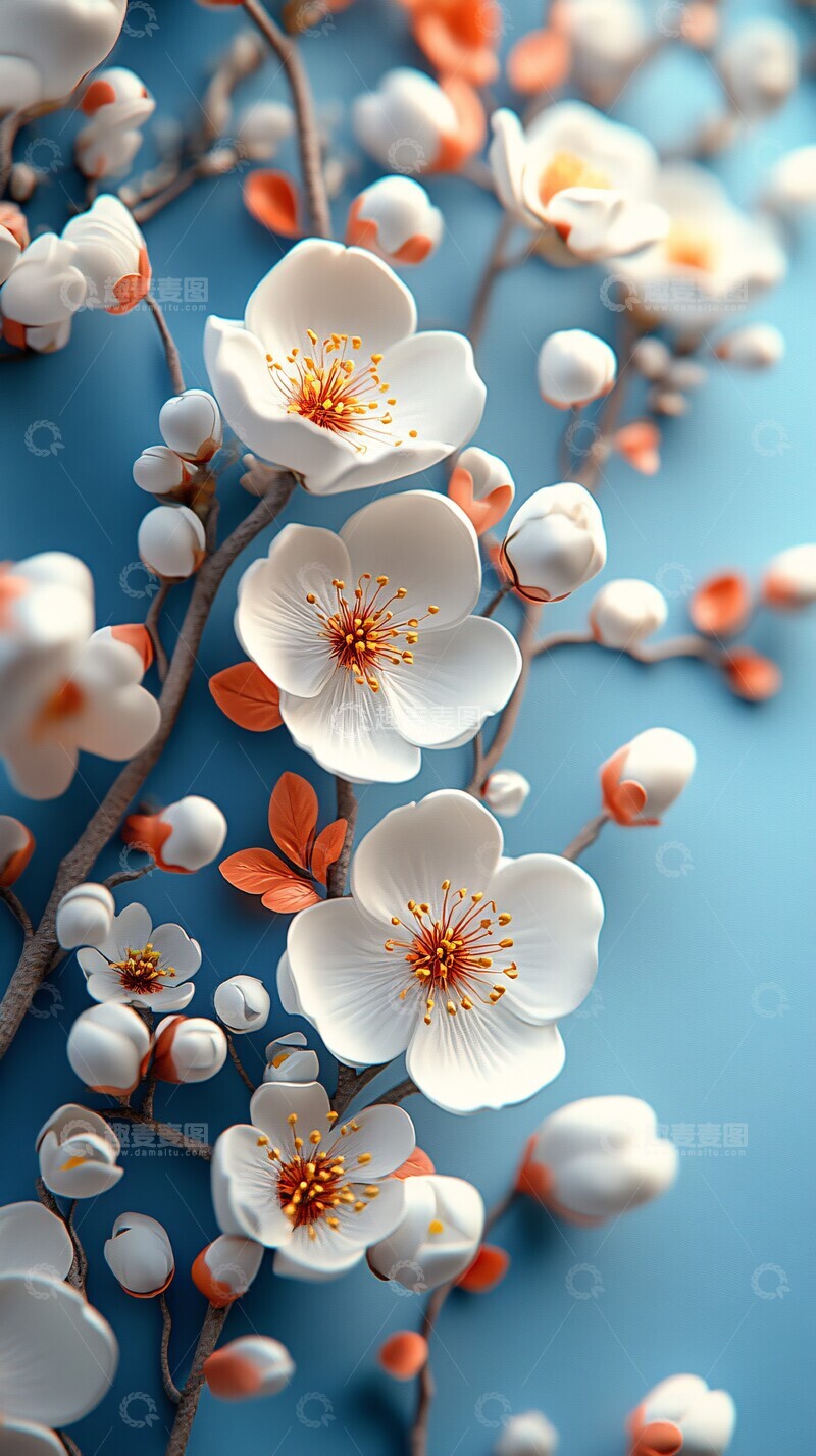 高清大图下载【趣麦麦图】小巧白花壁纸3