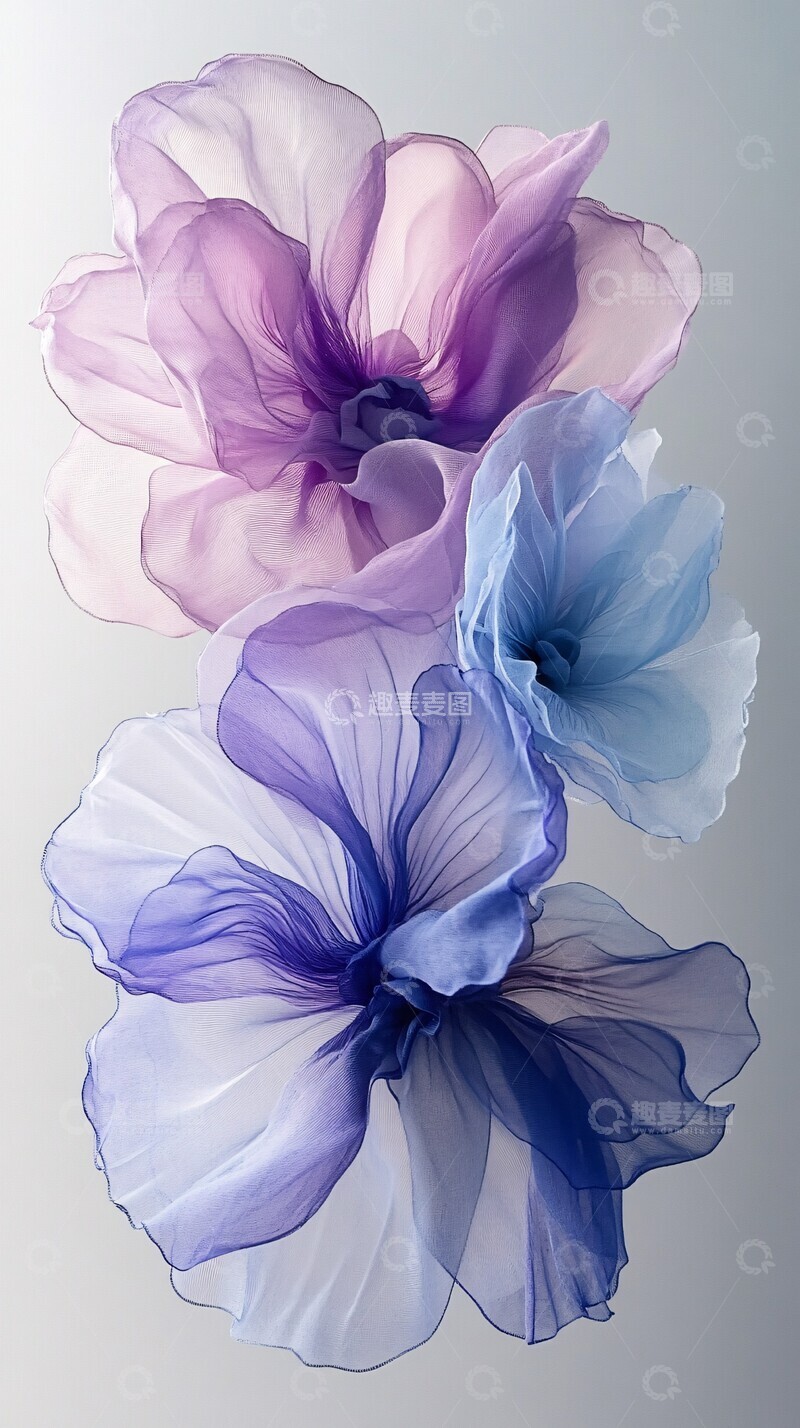 高清大图下载【趣麦麦图】紫色蓝色花束3