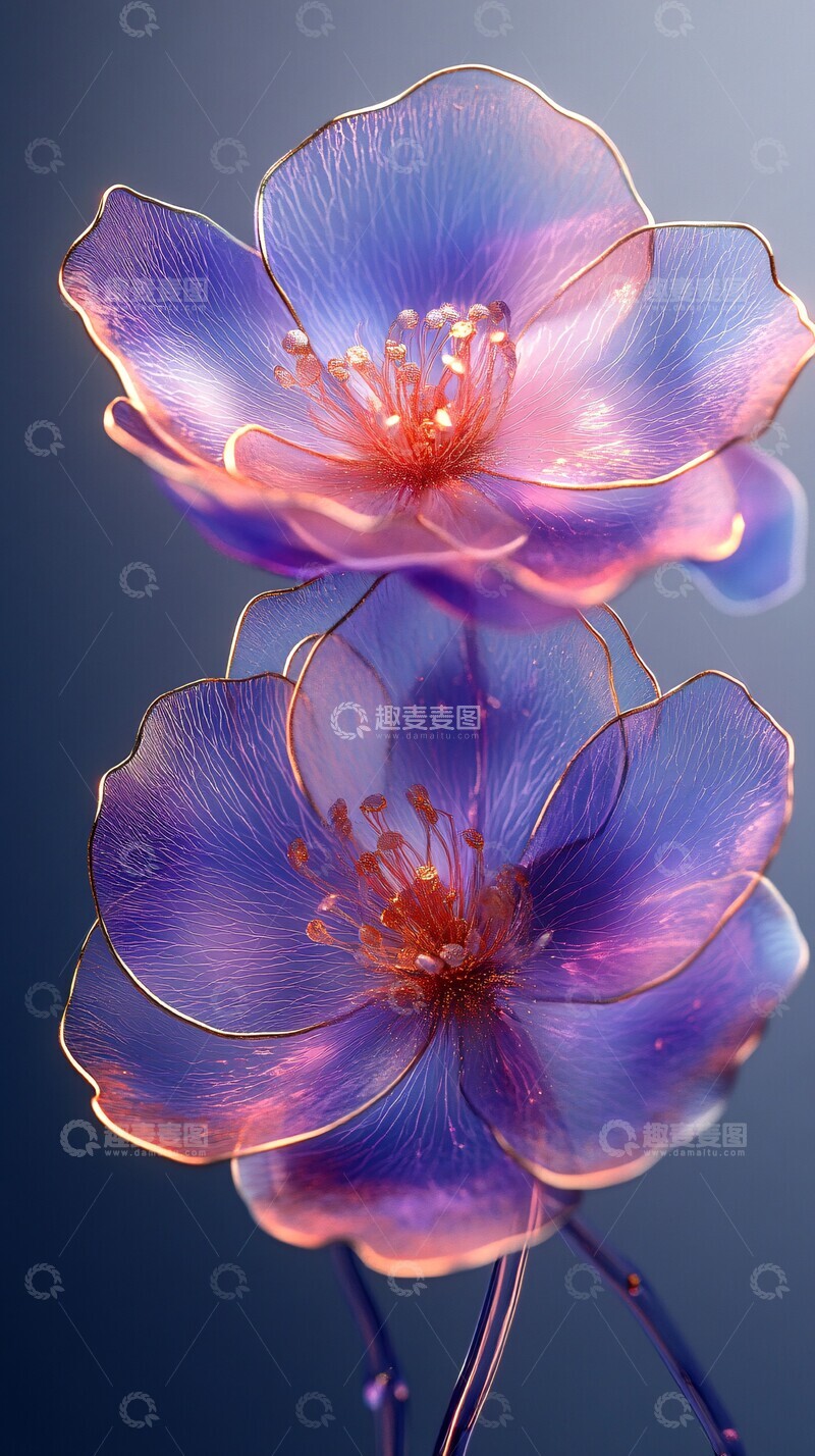 酒墨金边花卉细节1