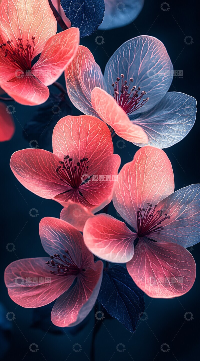 高清大图下载【趣麦麦图】水彩花纹图案2