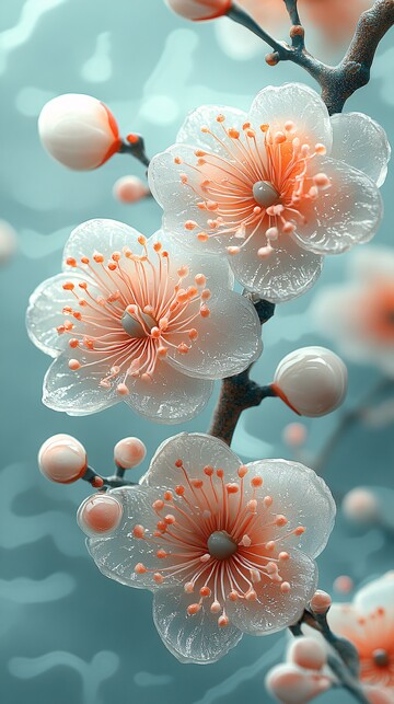 玉雕兰花云纹图1