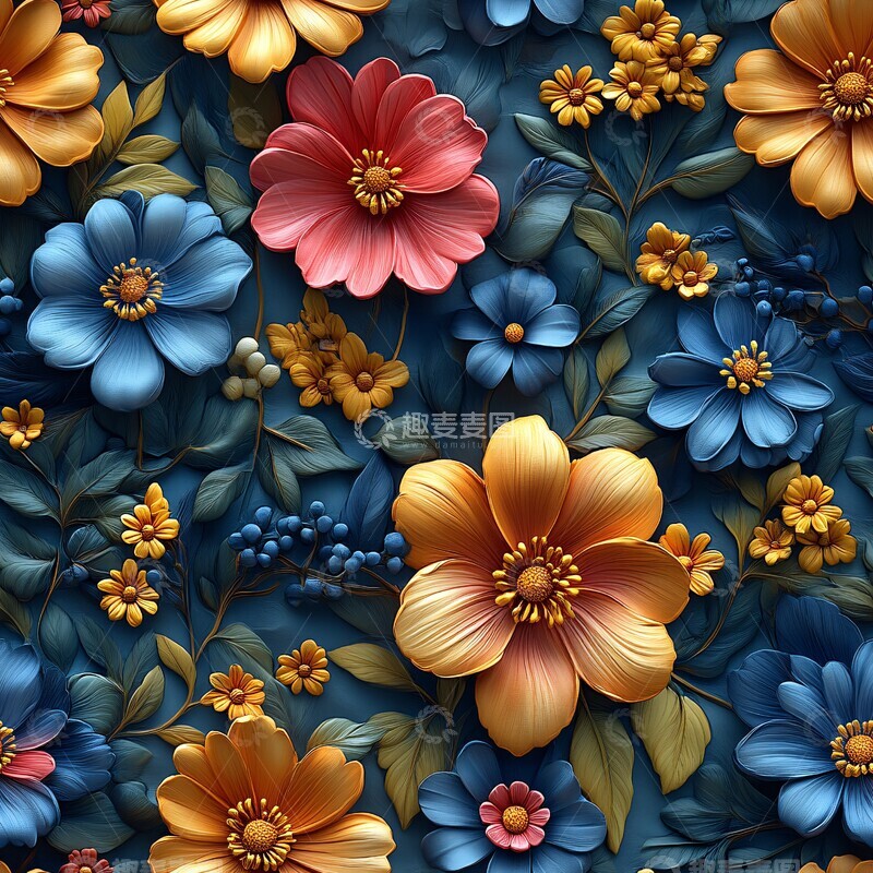 高清大图下载【趣麦麦图】花卉高分辨率图案