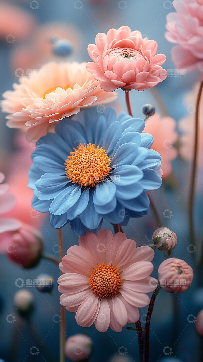 高清大图下载【趣麦麦图】浅色花瓣花朵2