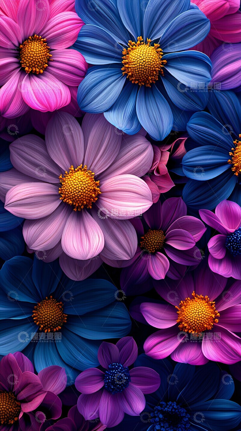 高清大图下载【趣麦麦图】花卉图案壁纸16