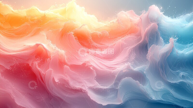 高清大图下载【趣麦麦图】柔和色调背景1