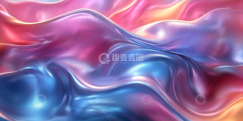 高清大图下载【趣麦麦图】抽象光影金属2