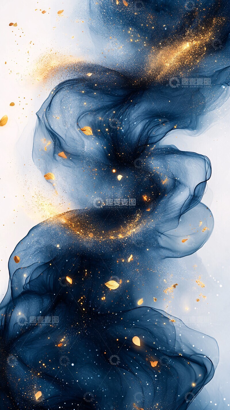 高清大图下载【趣麦麦图】白金青花纹邀请卡