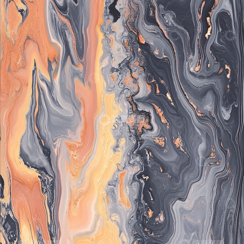 高清大图下载【趣麦麦图】铜色液体纹理