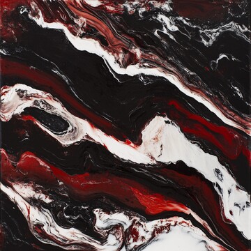 深红黑纹大理石