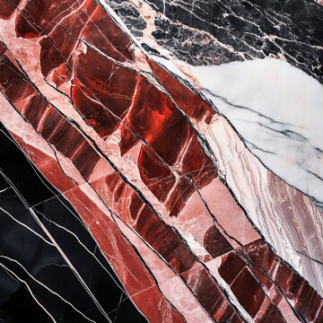深红黑纹大理石1