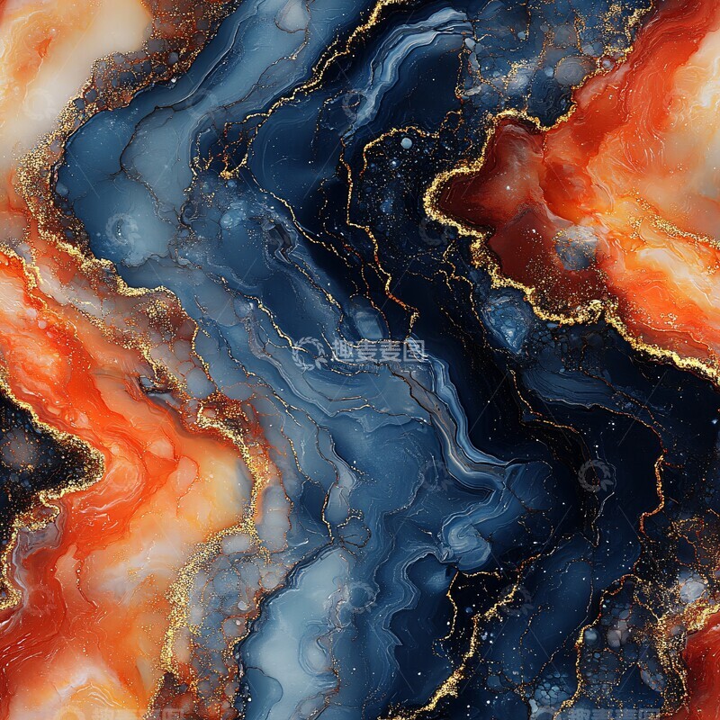 高清大图下载【趣麦麦图】金色大理石纹理2
