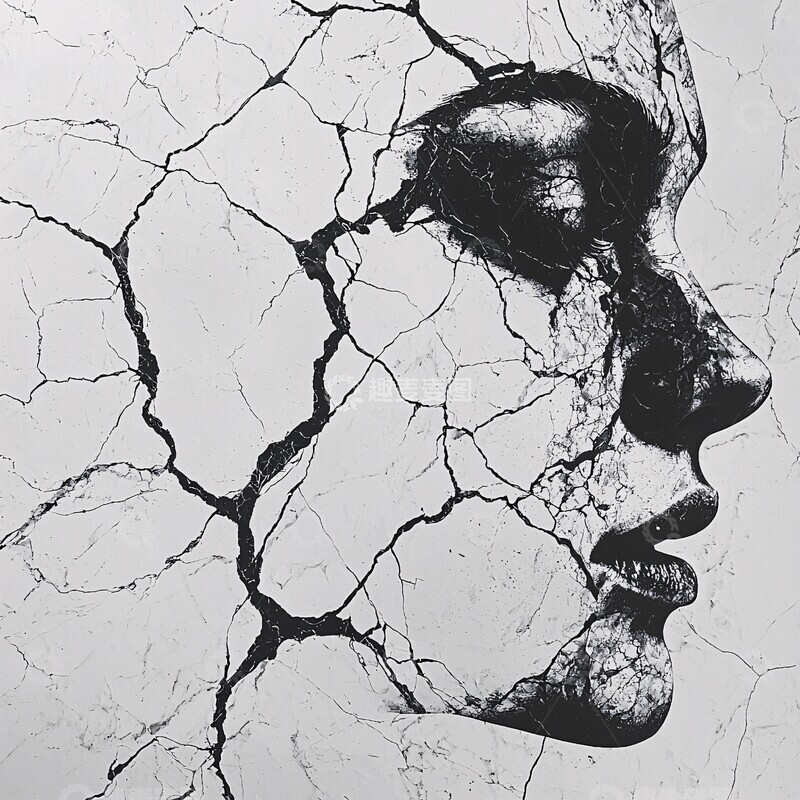 高清大图下载【趣麦麦图】黑白大理石纹理5