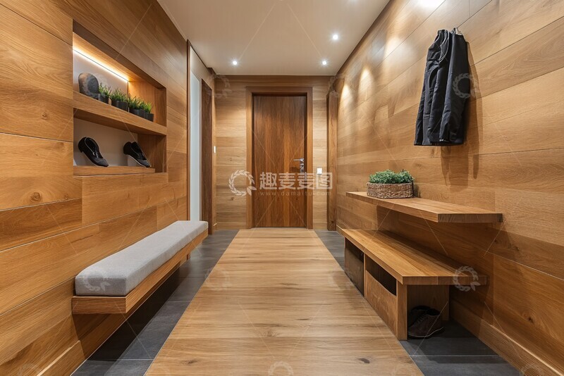 高清大图下载【趣麦麦图】木质入口装饰